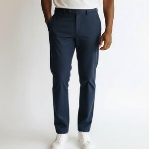 NORDSTROM MEN’S SHOP NAVY BLUE NON-IRON SLIM FIT CHINOS Size 36